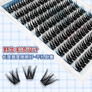 Cils magnétiques Lakanaku, 10 rangées, sans colle, épais, courbés, avec pince à épiler, 12 mm, 14 mm, fibres mixtes importées - Product Image 5