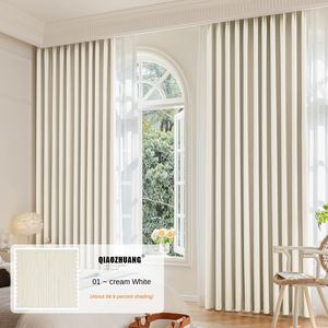 Cortinas Modernas <span class=keywords><strong>de</strong></span> Estilo Europeo Francés YongHo, Cortinas <span class=keywords><strong>de</strong></span> Lujo Ligero para Ventanas y Puertas <span class=keywords><strong>de</strong></span> Dormitorio y Sala <span class=keywords><strong>de</strong></span> Estar con Ojales - Product Image 6