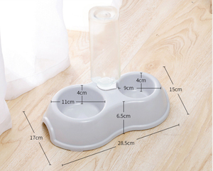 Grosir 2-in-1 makanan air terintegrasi pengumpan hewan peliharaan mangkuk ganda otomatis untuk kucing anjing portabel - Product Image 3