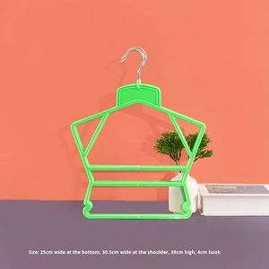 Haut <span class=keywords><strong>de</strong></span> gamme multicolore multifonctionnel vêtements organisateur <span class=keywords><strong>de</strong></span> stockage enfants bébé combinaisons magasin affichage cintre support en plastique - Product Image 2