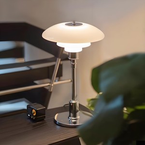 Lámpara de mesa de diseño danés con forma de OVNI, base de bombilla E27, interruptor de botón para dormitorio, sala de estar, estudio, decoración de lujo - Product Image 1