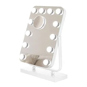 Новые трендовые мини-зеркала для макияжа с подсветкой, популярный дизайн для туалетного столика для спальни