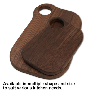 Planche à découper en bois moderne pour la cuisine, vente en gros, planche à découper pour légumes, viande, <span class=keywords><strong>steak</strong></span>, fromage, en bois de noyer avec poignée - Product Image 4