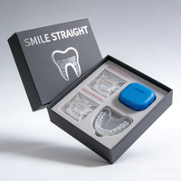 Boîte d'emballage personnalisée pour aligneurs dentaires avec logo, recyclable, luxueuse, magnétique, en papier rigide, pour appareils dentaires