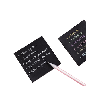 Cổ điển màu đen tự dính <span class=keywords><strong>Memo</strong></span> <span class=keywords><strong>Pad</strong></span> 50 trang 3x3in tùy chỉnh Văn Phòng TrườNg notepad - Product Image 1