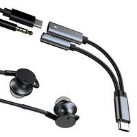USB c auf 3,5mm Kopfhörer-und Lade adapter USB C PD 3.0 Ladeans chluss an Aux Audio Jack und Schnelllade-Dongle-Kabel