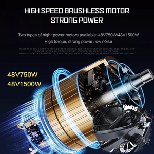 จักรยานขายส่งปี 2026 แบตเตอรี่ลิเธียม 48v 750w โครงอะลูมิเนียม 7 สปีด ระยะทาง 60 กม. ฟังก์ชั่นหลากหลาย ประสิทธิภาพสูง ความเร็วสูง 30 - Product Image 2