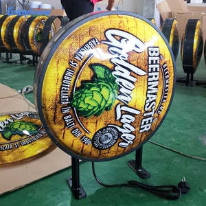 A Led per esterni di tornitura bordo lightbox pubblicità rotonda e rotante Led segno 3D <span class=keywords><strong>light</strong></span> box acrilico - Product Image 4