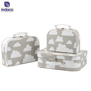 Custom Packaging Box Cardboard Suitcase Craft Paper Box Baby Gift Boxes With Handle - Product Image 2