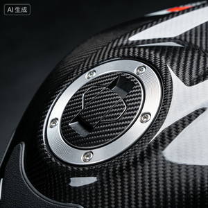 Pièces de moto en fibre de carbone 3K fabriquées sur mesure par SHENYU CUSTOM Factory pour le bouchon de réservoir de carburant - Product Image 4