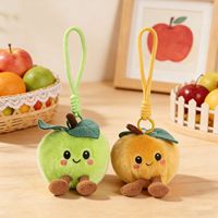 Runjoy Creative Apple Pendentif Porte-clés Sac À Dos En Peluche Pendentif Mignon Et Amusant Poupée Sac Pendentif Couple Clé De Voiture Suspendu Cadeau