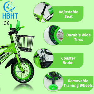 <span class=keywords><strong>Bicicleta</strong></span> Infantil de Alta Calidad de 12 Pulgadas para Niños de 3 a 6 Años, de Una Velocidad, con Ruedas de Entrenamiento - Product Image 2