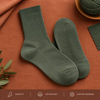 Chaussettes pour hommes en coton et élasthanne, coupe basse, pour le bureau, couleur sable forestier, tricot côtelé, talon et bout renforcés, tailles graduées, taille personnalisée