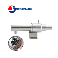 Sijie STRONG-SR-7032 OEM Su Soğutmalı Çift Renkli OLED Ekranlı Paslanmaz Çelik Pirometre 700-3200 IP65 Dereceli %0,5T