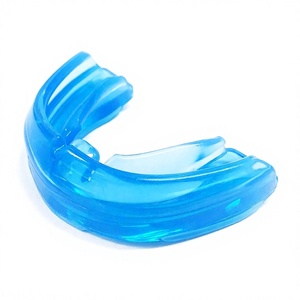 Protège-dents de boxe en cuir HUACHEN, prix de gros, pour sports de combat, protection MMA, écologique, réutilisable, confortable, fabriqué avec des matériaux de qualité supérieure - Product Image 4