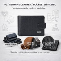Dompet Pria Kulit Asli Kapasitas Besar, Tempat Kartu, Kantong Koin, Anti Pembajakan RFID, Dompet Kulit Asli untuk Pria