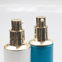 Bouteille en verre cylindrique de luxe de 30 ml et 50 ml pour fond de teint, essence, tonique, soin de la peau, avec impression personnalisée du logo, haute qualité