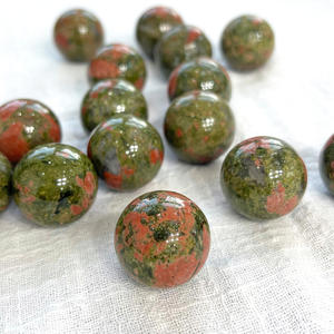 Offre Spéciale – Sphère de 25 mm en Unakite Naturelle Polie – Pierres de Guérison en Cristal pour la Fabrication de Bijoux, Décoration de Mascotte, Cadeau, Utilisation Artisanale DIY - Product Image 3
