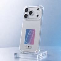 Coque de protection antichoc translucide mate fine anti-jaunissement en TPU pour iPhone 17 Pro