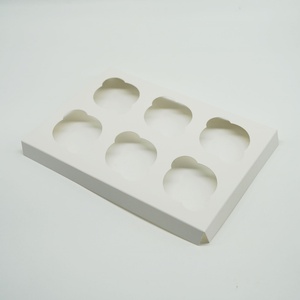 Cupcake Packaging <b>Box</b> Kraft Custom Clear Rectangle Cake <b>Box</b> for 6 Cup Cakes - Product Image 6