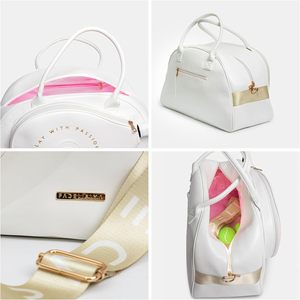 Bolsa de Pádel Personalizada HIBO para <span class=keywords><strong>Mujer</strong></span>, Color Crema, Microfibra PU - Product Image 5