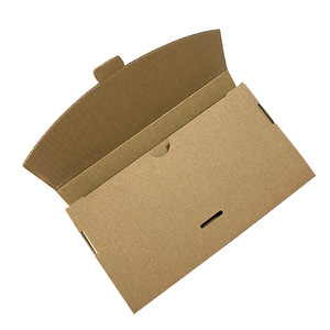 Boîte pliante en carton ondulé, boîte en carton brun et blanc, boîte en papier kraft trois couches pour l'emballage de téléphones, de sous-vêtements et de chaussettes - Product Image 5