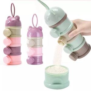 Boîte Portable de stockage de nourriture pour bébé <span class=keywords><strong>3</strong></span>/4 couches, conteneur de collation de céréales essentielles pour nourrissons, boîte de <span class=keywords><strong>lait</strong></span> en poudre - Product Image 1