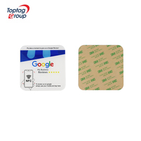 Plaques NFC Google Review en acrylique avec impression de code QR variable, RFID ISO14443A 13,56 MHz