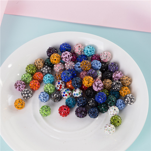 Perles de boule disco en cristal de polymère d'argile Shambhala à vente chaude, 4/6/8/10 mm - Product Image 5