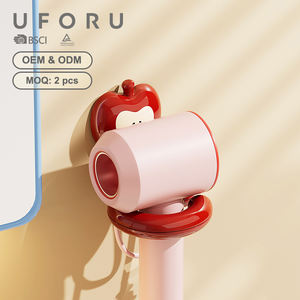 Soporte de Pared para Secador de Pelo UFORU Rangement, Organizador de Almacenamiento para Baño con Estante y Diseño de Manzana - Product Image 1