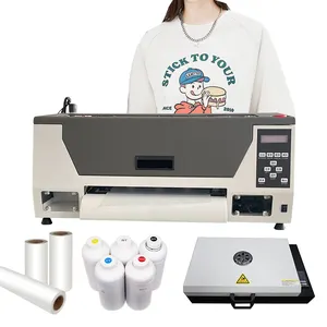 Metal Desktop Inkjet Multifunction Printer UV A3 30CM DTF Printer Custom Garment Graphic Printer