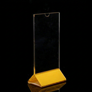 Acrylic Menu Sign Rack for Tabletop Clear Menu Display <b>Stand</b> for Restaurant and Caf - Product Image 1
