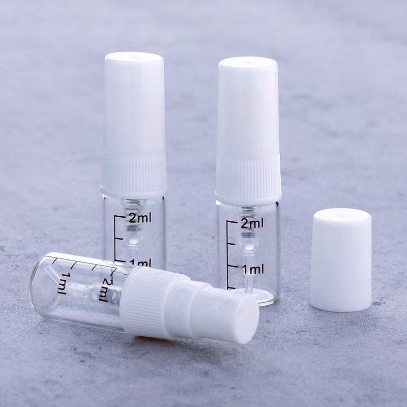 Clear bottle with white pump