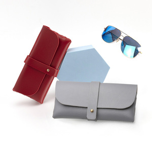 Estuche para Gafas de Sol, Funda para Gafas de Mujer, Estuche para Gafas de Lectura para Hombre, Porta Gafas, Portátil para Viajes al Aire Libre, de Cuero PU - Product Image 1