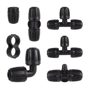 Accouplement verrouillé DN20 DN16 tuyau tuyau té coude réducteur connecteur jardin Irrigation tuyau d'eau raccord - Product Image 1