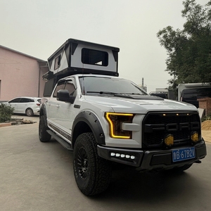 Rooftop Tent with Slide-Out Sleeping Platform Pickup Truck With Roof Top Tent with Two People Large <b>Bed</b> Canopy - Product Image 2