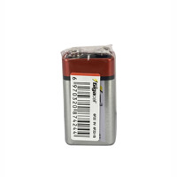 Pile au carbone-zinc 9V fabriquée en Chine pour détecteurs de fumée, microphones sans fil, radios