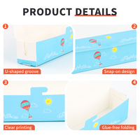 Cajas de Papel Plegables para Hot Dogs con Logotipo Personalizado al por Mayor, Contenedores Resistentes, Reciclables y Desechables para Almacenamiento de Salchichas de Fábrica
