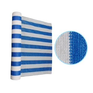 <span class=keywords><strong>Malla</strong></span> Raschel de Alta Calidad y Bajo Precio, 80% Plástico, Rayas Azules y Blancas, Redes de <span class=keywords><strong>Sombra</strong></span> - Product Image 1