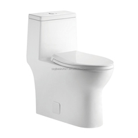 WC monobloc commercial CUPC Amérique du Nord à double chasse d'eau, cuvette de toilette, WC, toilette de salle de bain