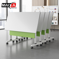 Table et chaises modulaires pliantes en MDF pour bureau, minimalistes, pour quatre personnes, par Designer Furniture