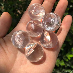 Wholesale Rainbow <b>Crystal</b> <b>Ball</b> High Quality Clear Quartz Small <b>Ball</b> Spheres for Healing Decoration - Product Image 3