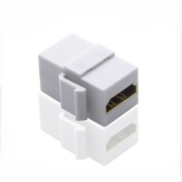 Adaptateur coupleur femelle-femelle HD, plaque Keystone, connecteur stable à signal haute vitesse 4K pour montage mural