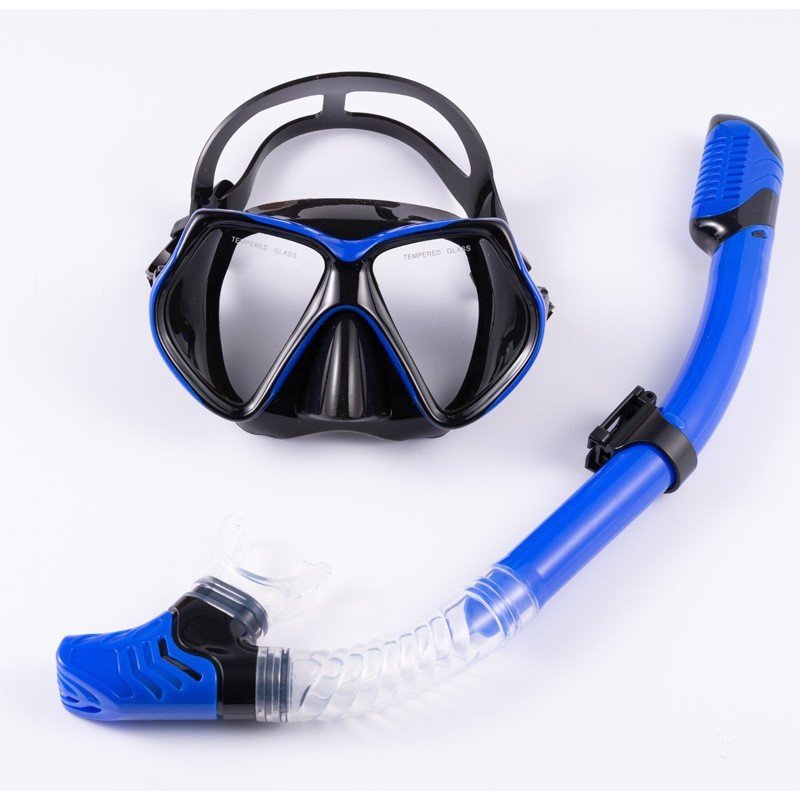 Masque Plongée Dorlle Adulte – Panoramique, Verre Trempé Anti-buée, Tuba Sec 3 Voies, Silicone Alimentaire