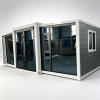 Casa Contenedor Prefabricada Expandible de 2 Dormitorios a Precio de Fábrica, Resistente a la Humedad, Desmontable, Villa Prefabricada Plegable de 10-40 pies