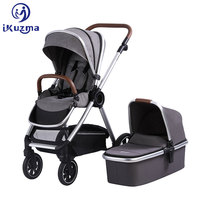 Haute Qualité Pas Cher Prix Système De Voyage Noir Portatif Fait Sur Commande De Luxe Bébé Poussette 3 En 1 Haute Paysage