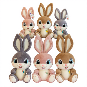 Peluche Giapponese a Forma di Coniglio Rosa, 35-50cm, Grande Bambola Imbottita per Bambini con Funzione Antistress, NOVITÀ - Product Image 1