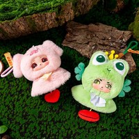 Porte-clés en peluche personnalisés OEM, mignons et moelleux, en forme de démon, poupées en peluche, pendentifs pour sacs de femmes et filles, porte-clés de voiture, pour machine à griffes