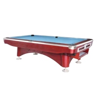 Table de billard en bois massif de 6e génération de 9 pieds Table de billard professionnelle avec finition de luxe