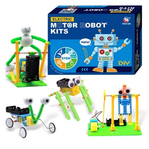Juguetes Educativos de Ciencia e Ingeniería, Robot de Dibujos Animados, Kit de Rompecabezas STEM, Juego Combinado Ecológico - Product Image 1